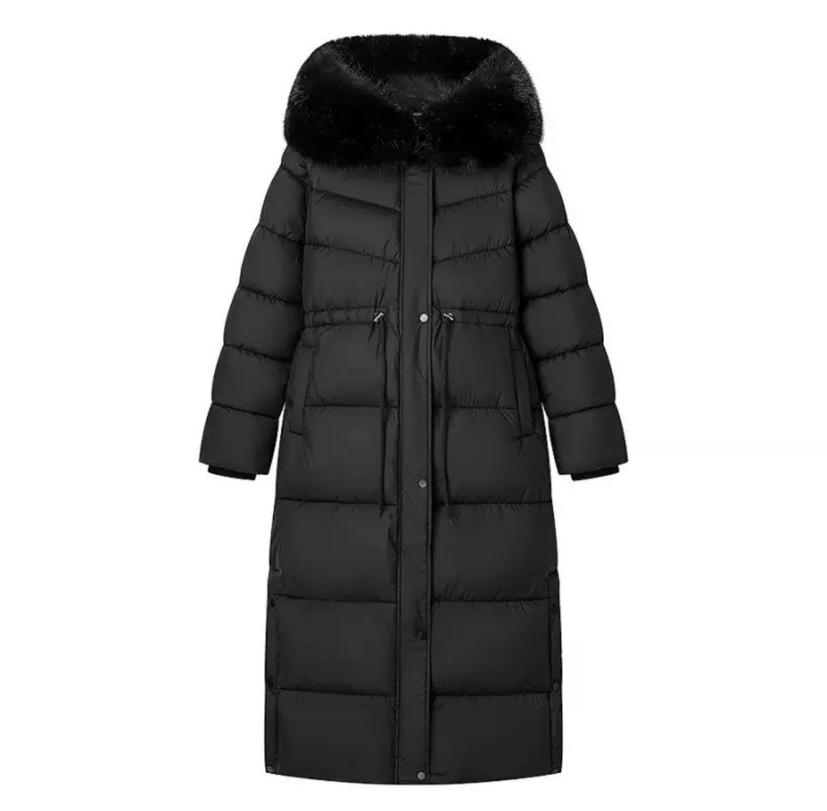 Amoris Winter Glow – Gefütterte Fellkragen-Jacke