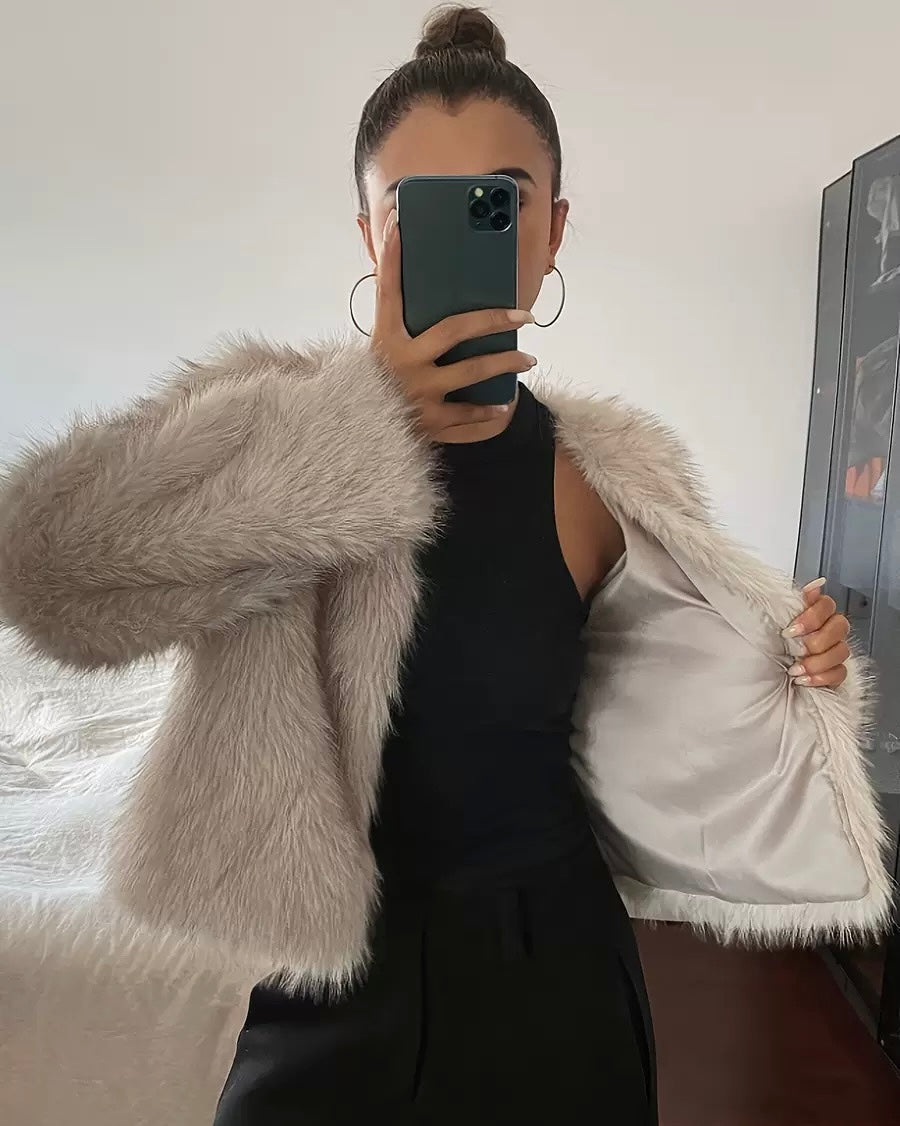 Luxury Faux Fur Jacket
