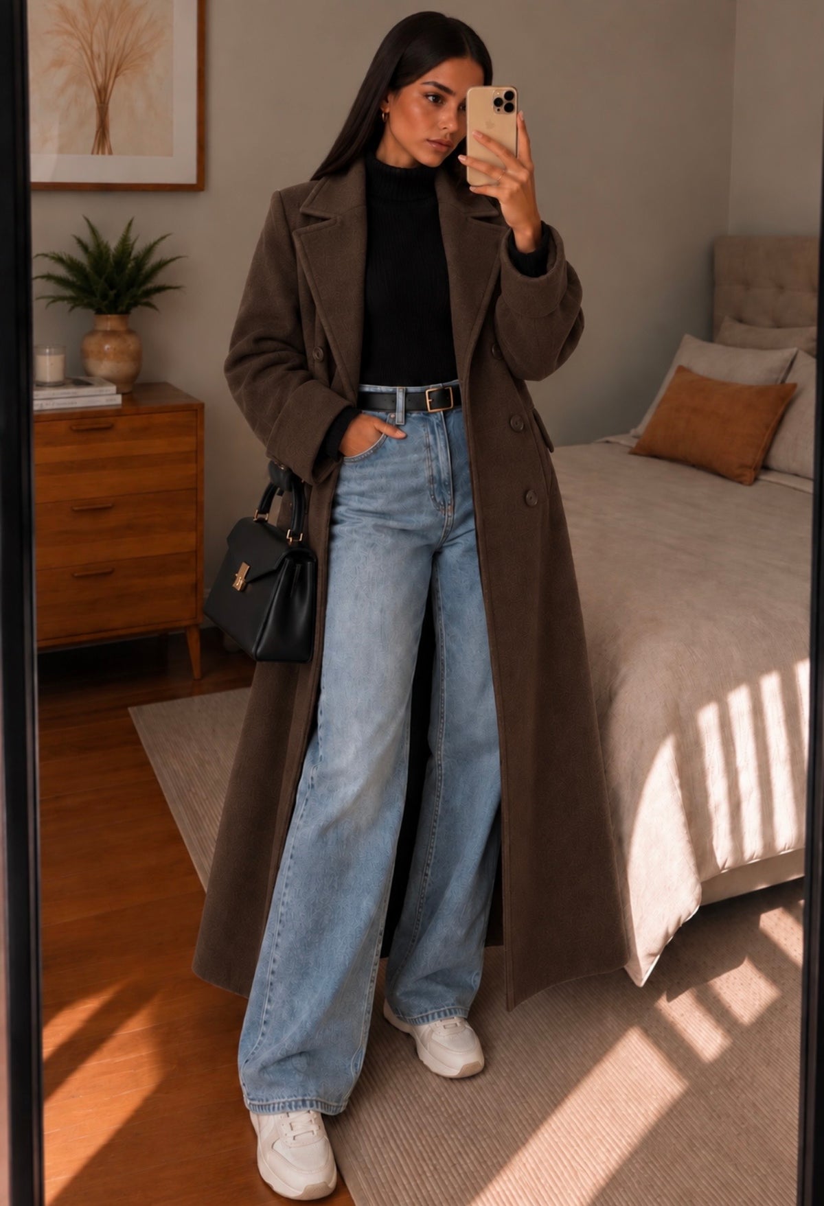 Eleganter Maxi-Mantel