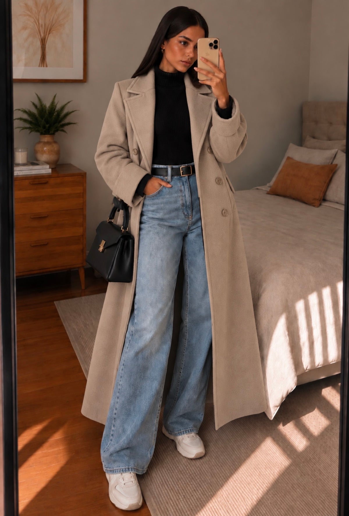 Eleganter Maxi-Mantel